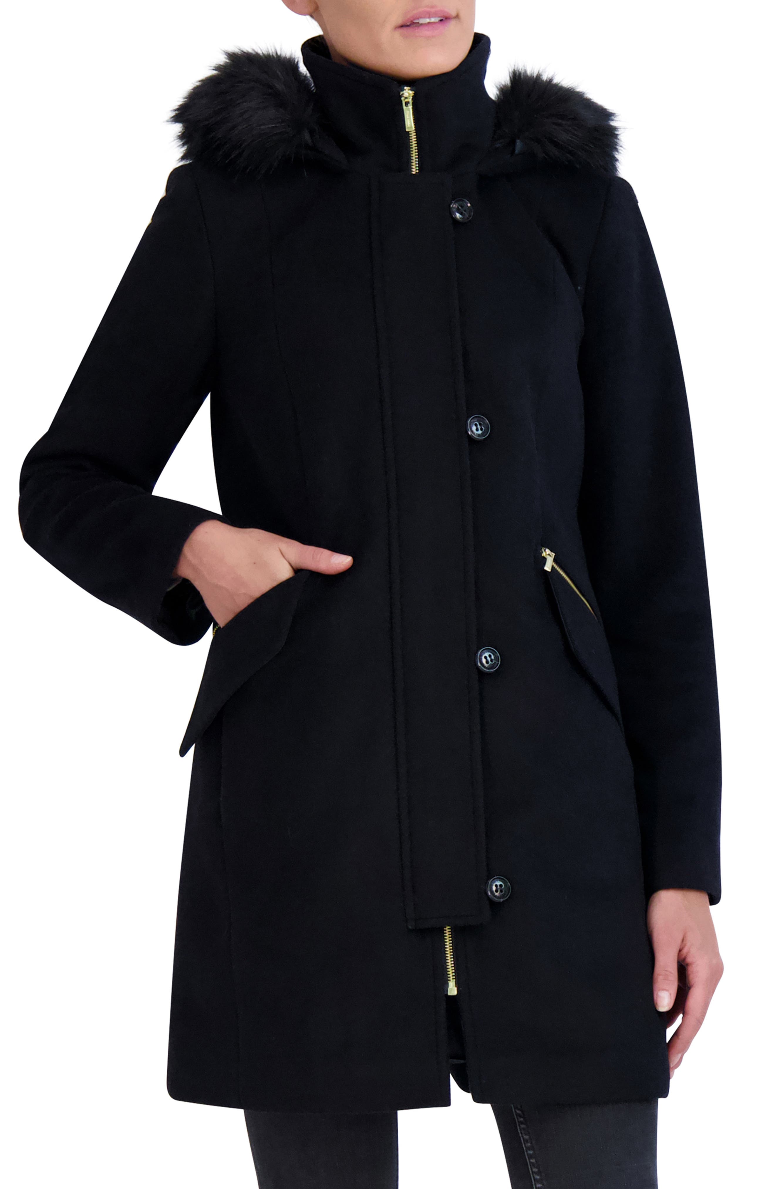 long black tie up coat