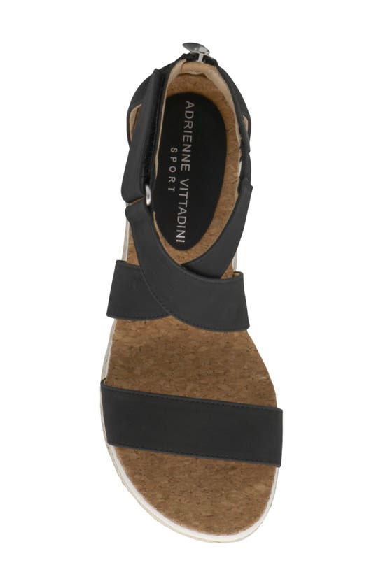 Shop Adrienne Vittadini Cape Ann Jute Platform Sandal In Black