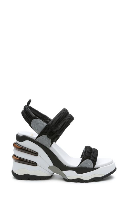 Ash Cosmos Sandal In Black/silver/black