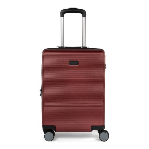 Shop Bugatti Brussels 3 Piece Hardside Luggage Set With Expansion In Deepred