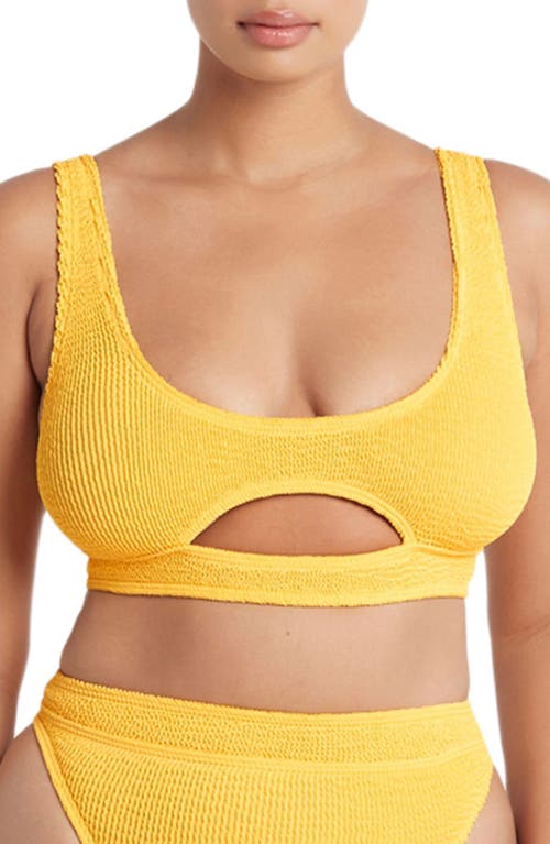 BOUND by Bond-Eye The Sasha Cutout Bikini Top in Sunny