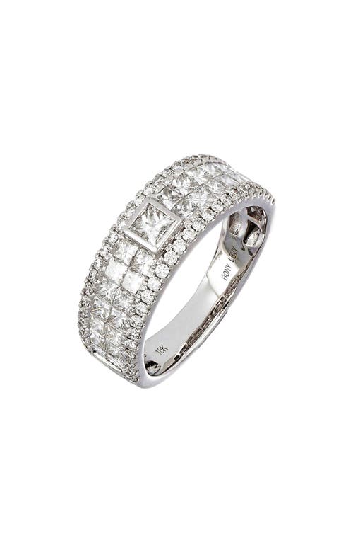 Bony Levy Lux Mixed Cut Diamond Band Ring in White Gold/Diamond at Nordstrom, Size 6.5