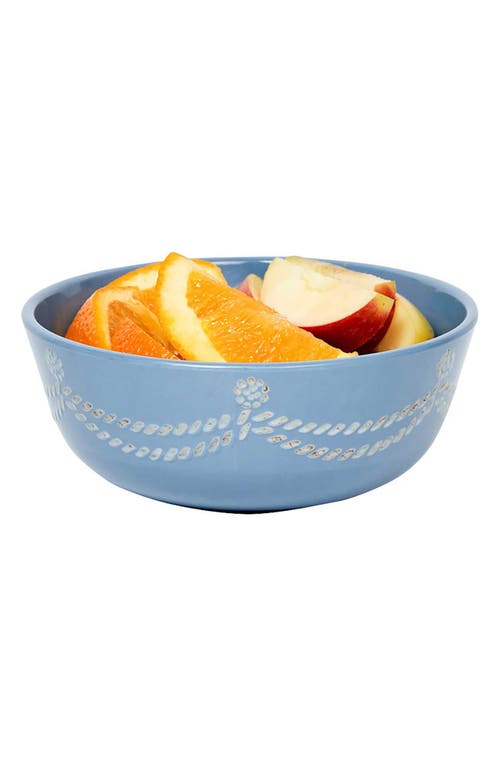 Juliska Berry & Thread Melamine Cereal/ice Cream Bowls, Set Of 4 In Chambray
