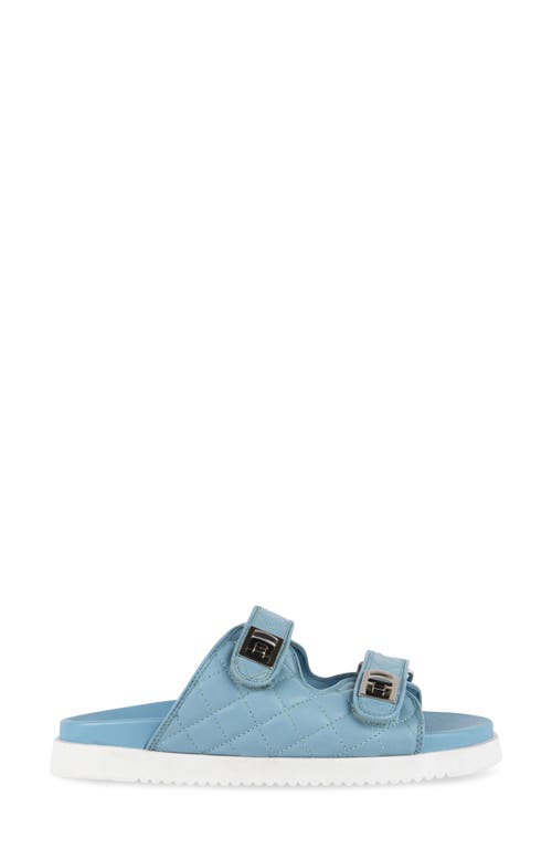 Steve Madden Schmona Slide Sandal In Blue Leather