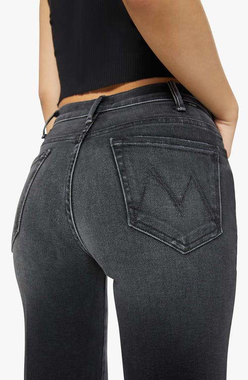 Shop Mother Lil Hustler Roller Sneak Flare Jeans In Not Today Satan