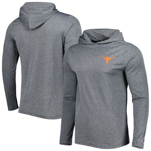 KNIGHTS APPAREL Men's Champion Gray Texas Longhorns Hoodie Long Sleeve T-Shirt