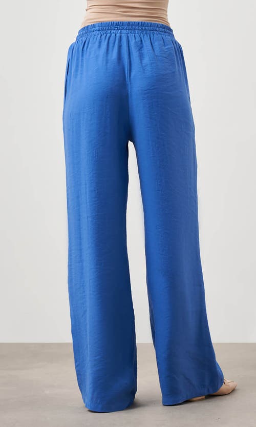 Mizalle Wide Leg Pants In Blue