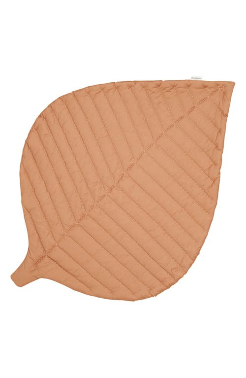 Toddlekind Organic Cotton Leaf Play Mat in Camel at Nordstrom