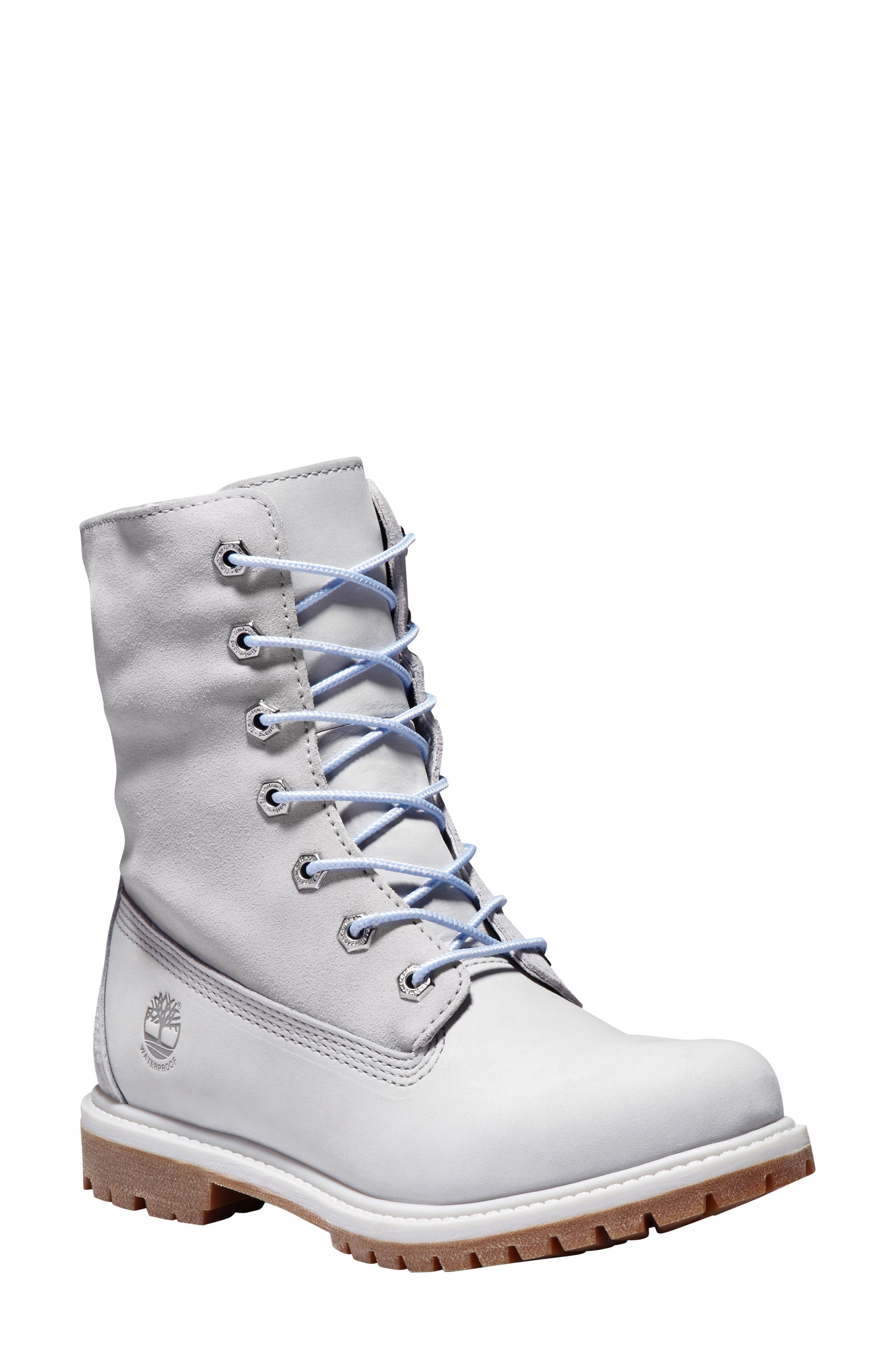 grey suede snow boots