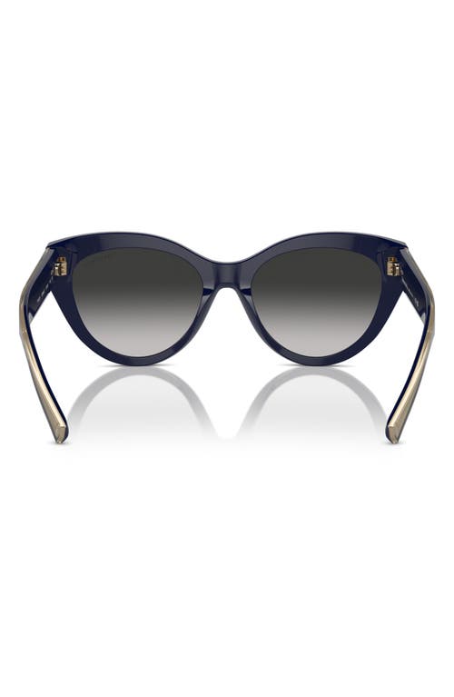 Tiffany & Co . 54mm Gradient Cat Eye Sunglasses In Grey Flash