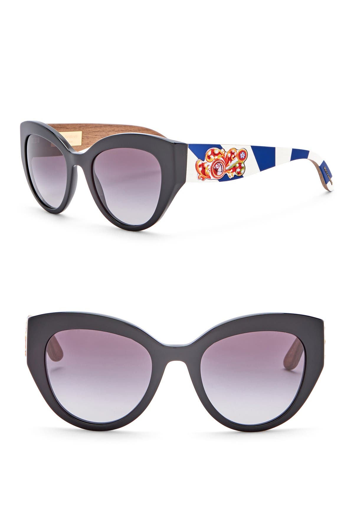 dolce & gabbana 52mm cat eye sunglasses