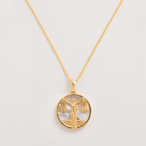 Freya Rose Zodiac Necklace In Libra