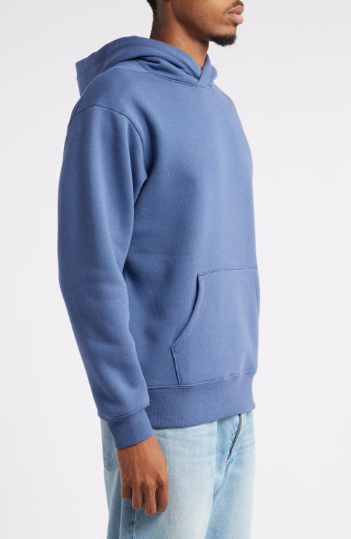 Shop Bp. Fleece Hoodie In Blue Indigo