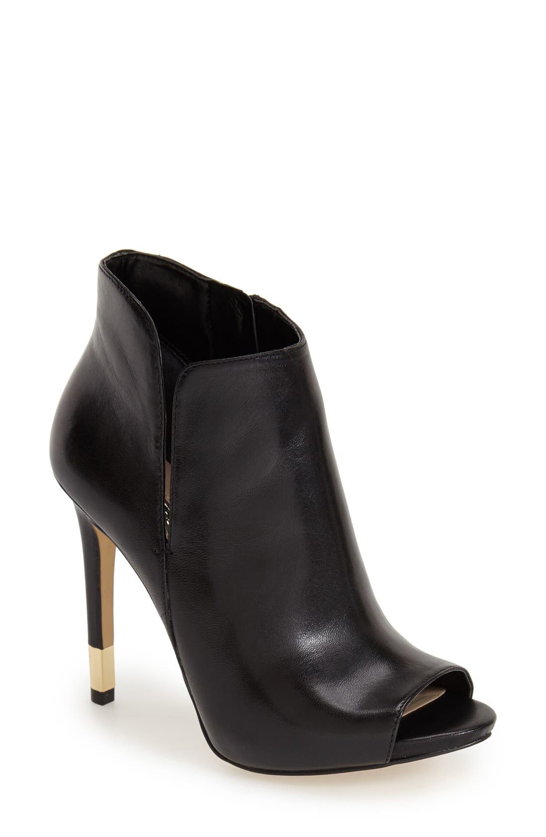 guess open toe booties