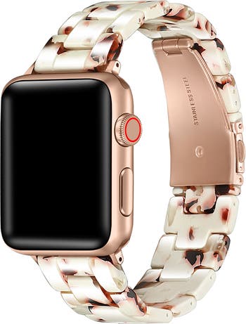 Two Tone Apple Watch Band 40mm Womens Rose Gold and or Silver Lab