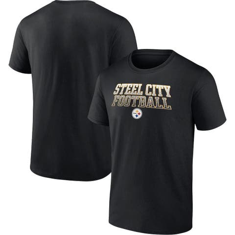 Men's Fanatics Branded Black Pittsburgh Steelers Steel City Football ...