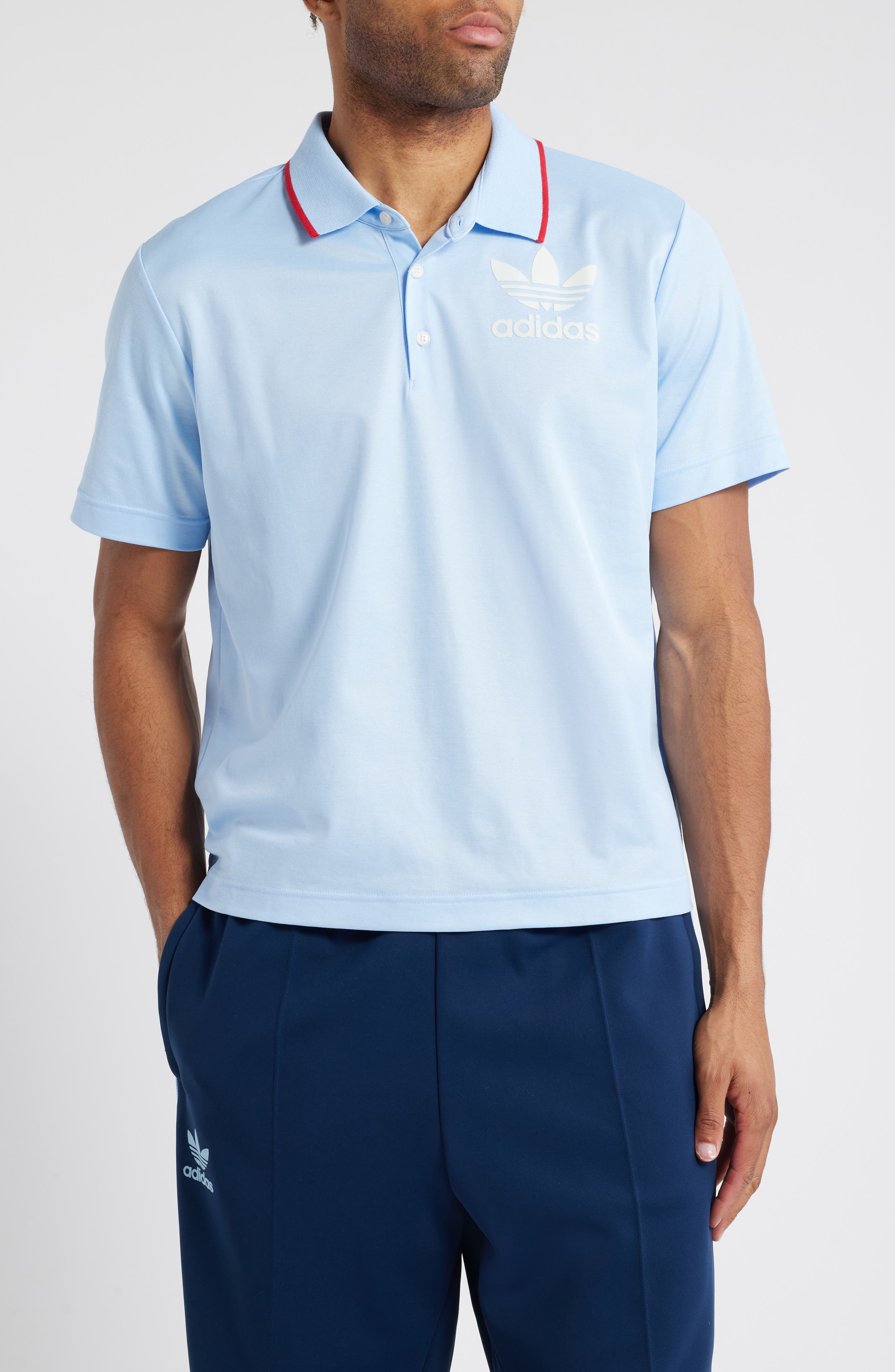 Y-3 Wales Bonner Polo in Glow Blue F19 