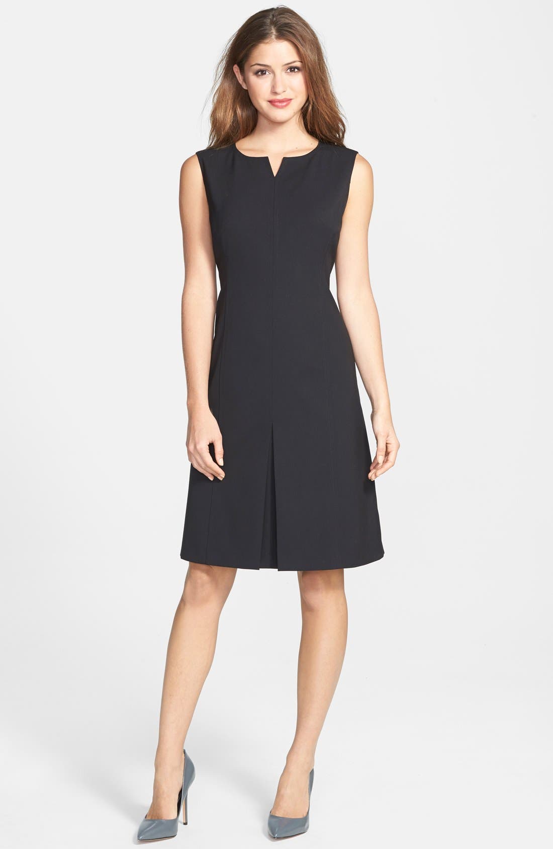 Jones New York Kick Pleat Fit & Flare Dress Nordstrom