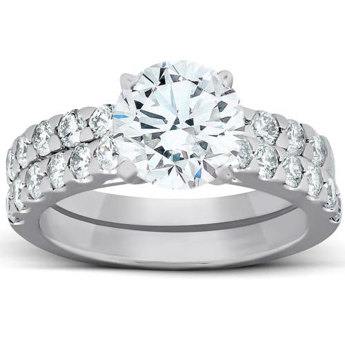 Bliss Diamond 2.27ct Diamond Engagement Matching Wedding Ring Set 14k Gold Lab Grown In 14k White Gold