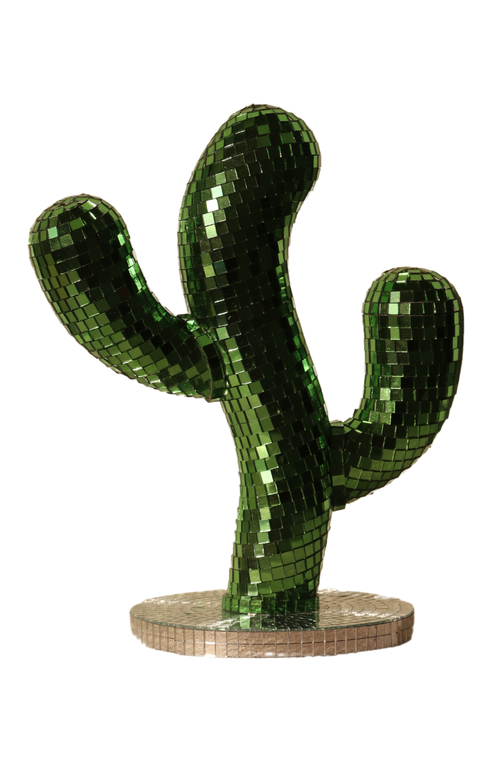 Sofiest Designs Disco Cactus In Green/silver