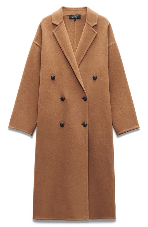 Shop Rag & Bone Thea Wool Blend Coat In Camel