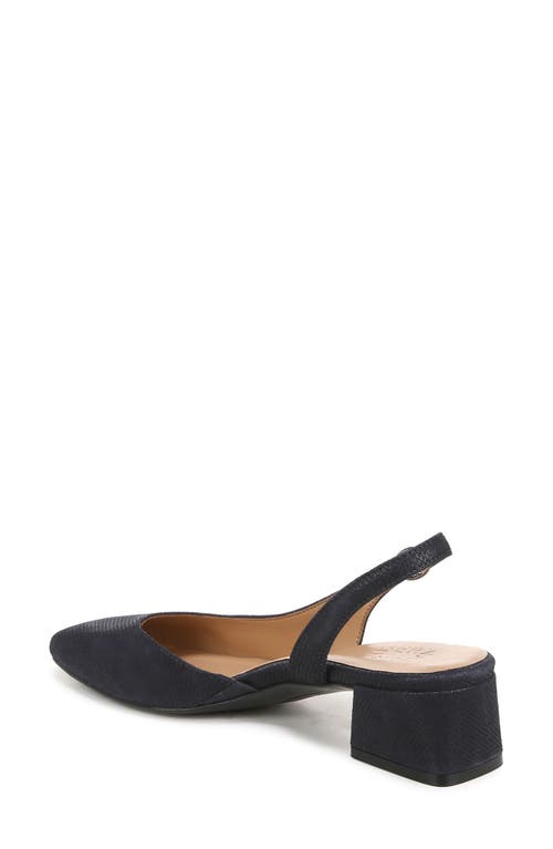 Shop Naturalizer Jayla Half D'orsay Slingback Pump In Istmo Navy Leather