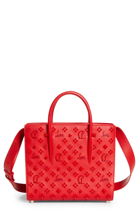 Christian Louboutin Paloma Medium Calf Tote Bag In R297 Loubi/ Loubi