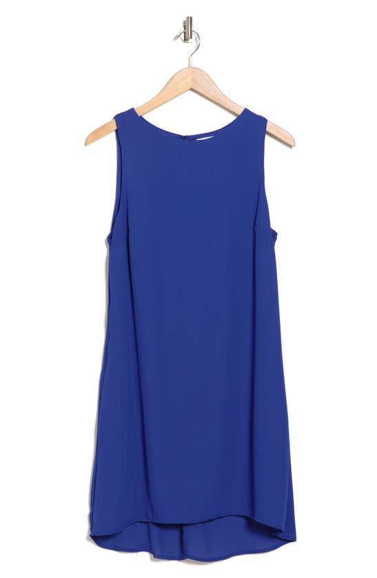 Nordstrom Rack Sleeveless A-line High-low Dress In Blue Surf