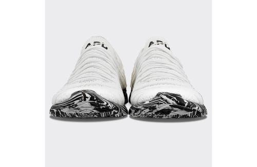 Apl Athletic Propulsion Labs Techloom Wave Sneakers In White/black/marble