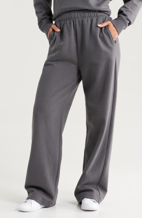 Women's Grey High-Waisted Pants & Leggings