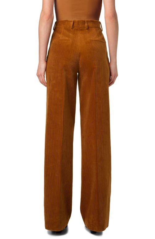 Shop Akris Punto Chiaro Corduroy Straight Leg Pants In Cognac