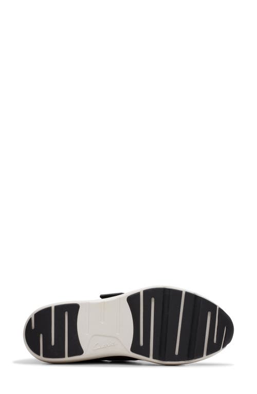 Clarksr Clarks(r) Tivoli Strap Sneaker In Black Leather