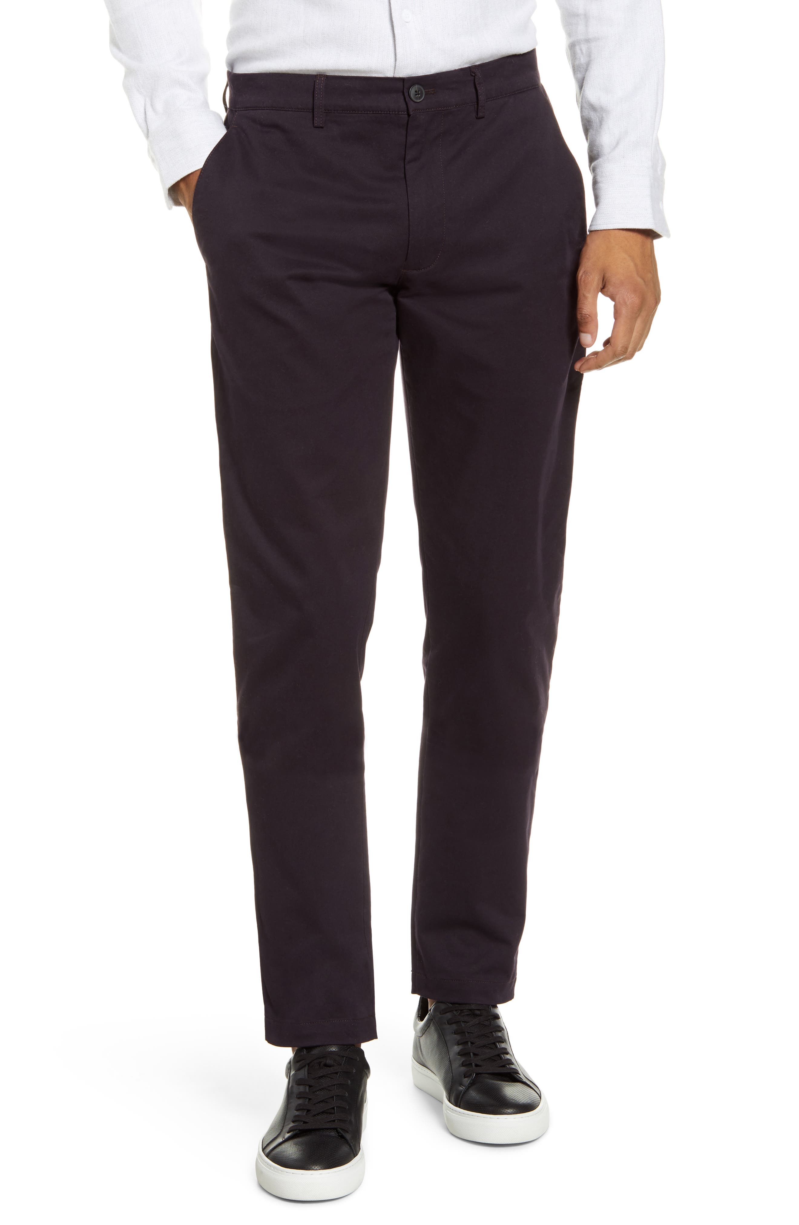 stretch slim fit cotton chino