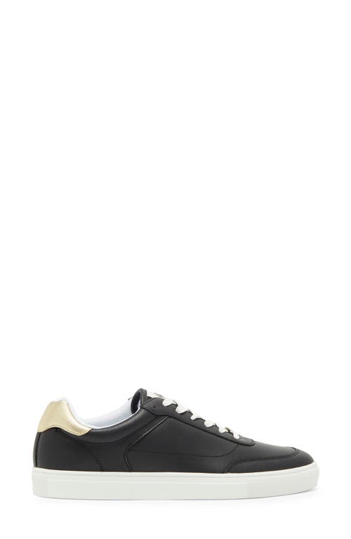 Shop Official Program Clean Cupsole Camo Sneaker In Black/gold