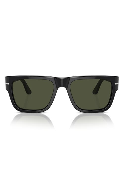 Persol 57mm Round Sunglasses In Black