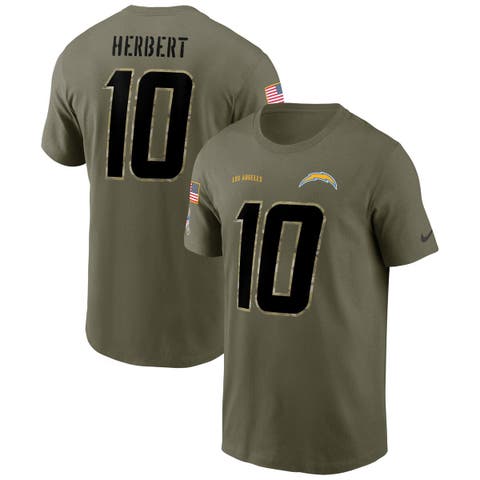 Pro Standard Justin Herbert Los Angeles Chargers Mesh Baseball Button-up T- shirt At Nordstrom in Blue for Men