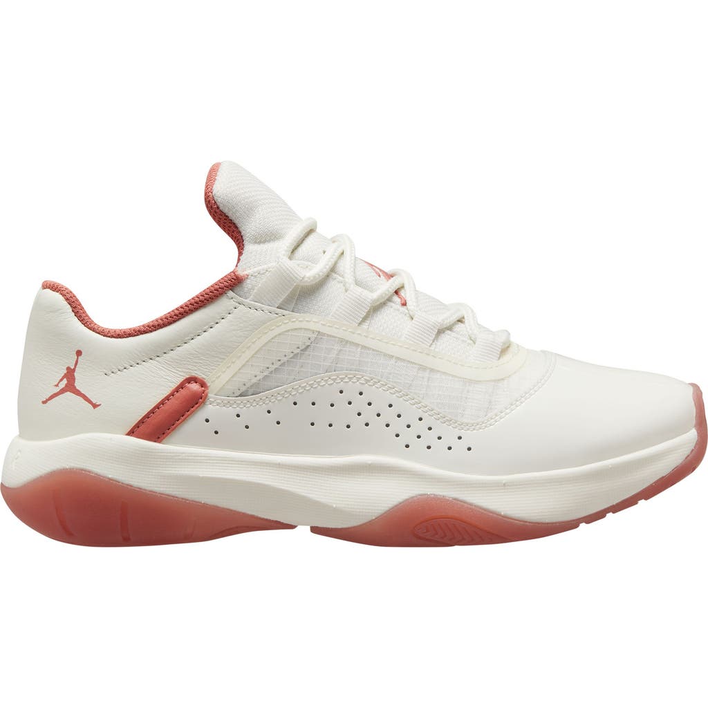 Jordan Air 11 Cmft Low Sneaker In Sail/sky Orange