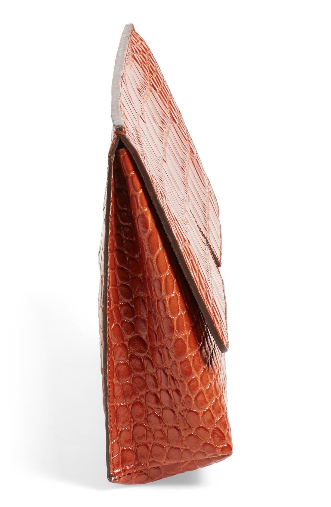 Vince Croc Embossed Leather Clutch | Nordstrom
