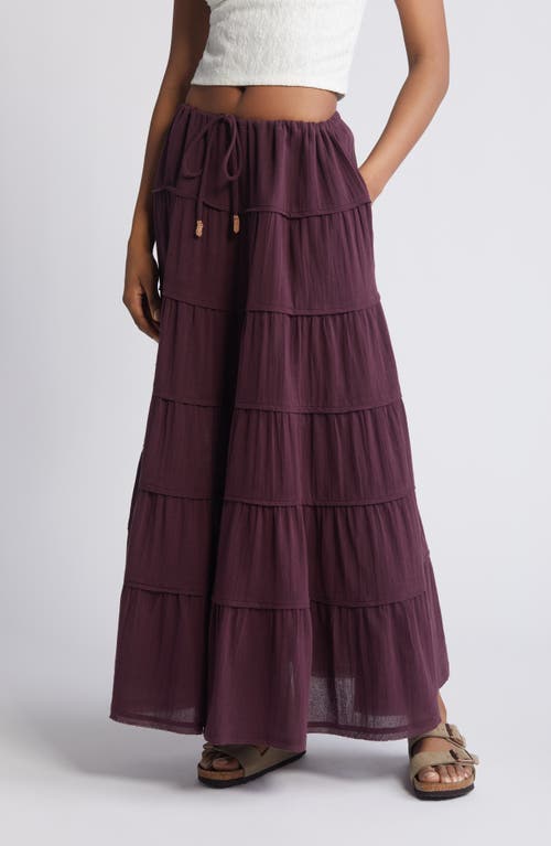 Free People free-est Simply Smitten Tiered Cotton Maxi Skirt at Nordstrom,