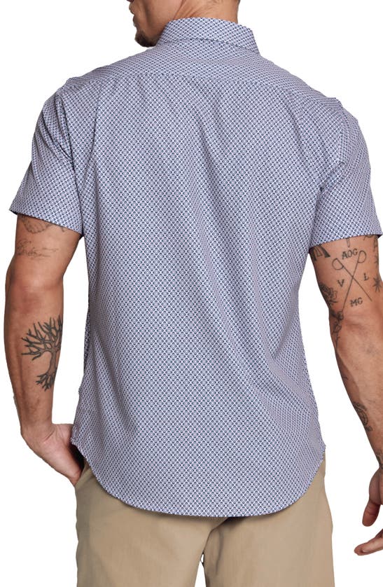 Shop 7 Diamonds Santino Short Sleeve Button-up Shirt In Stone Rose