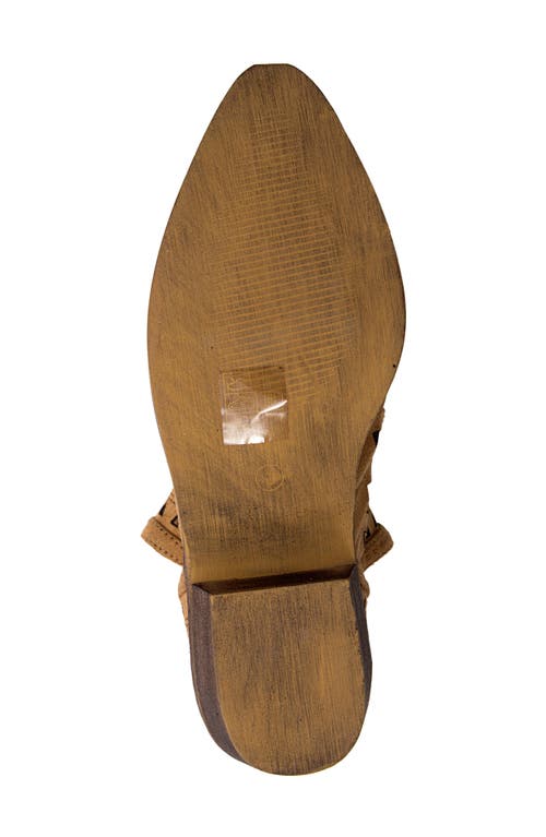 Ninety Union Chicago Perforated Ankle Boot In Tan