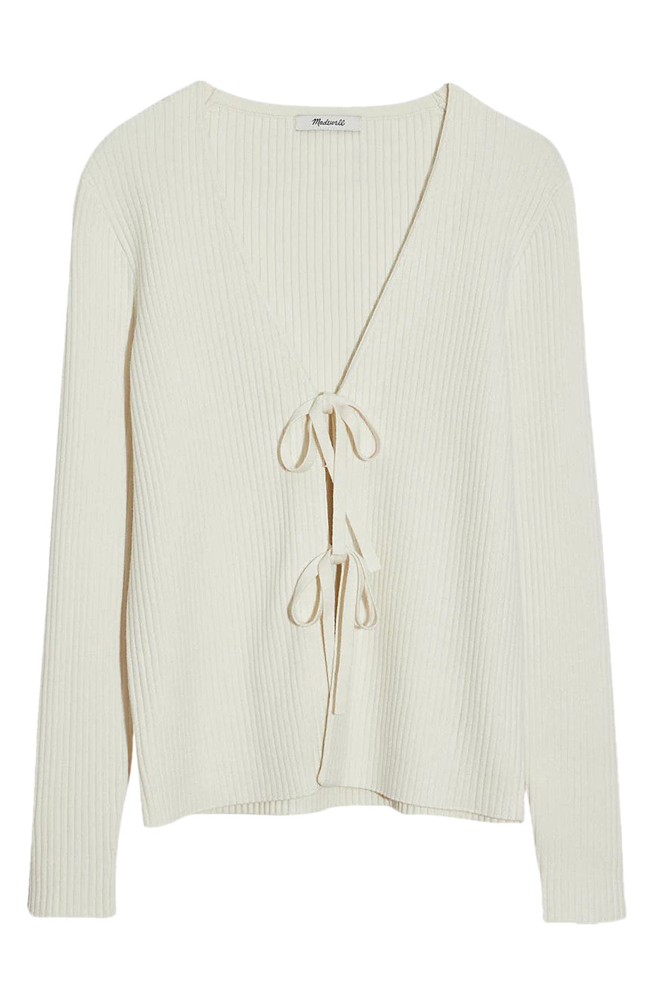 tie front cardigan sweater