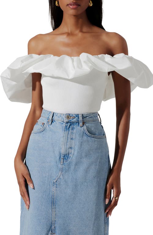 ASTR the Label Cherie Ruffle Off Shoulder Top at Nordstrom,