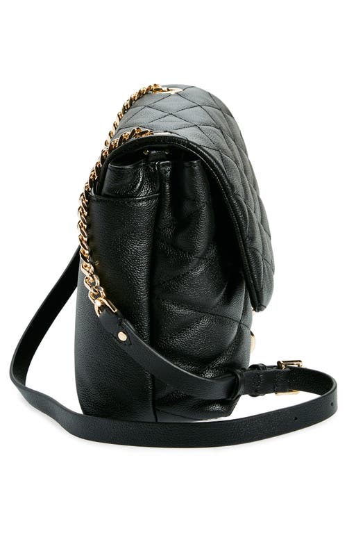 Shop Rebecca Minkoff Edie Quilted Leather Convertible Shoulder Bag In Black
