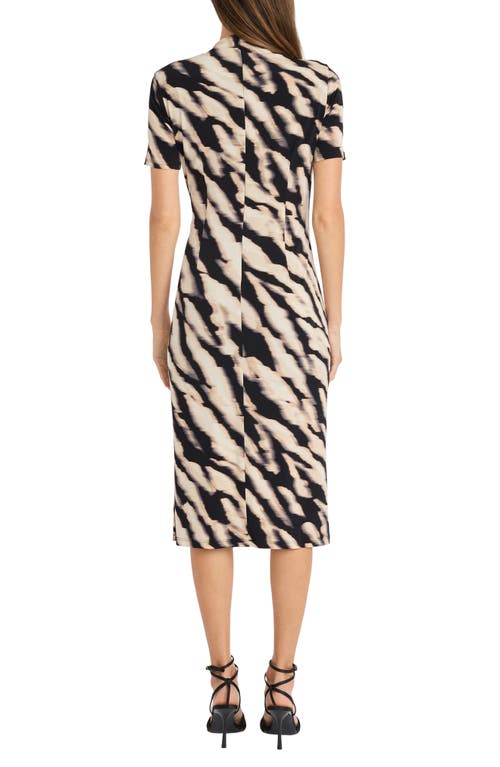 MAGGY LONDON MAGGY LONDON DRAPED MIDI DRESS 