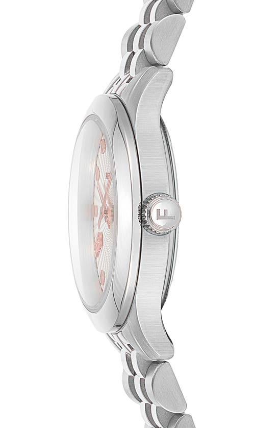 Shop Ferragamo Duo Mini Bracelet Watch, 25mm In Stainless Steel
