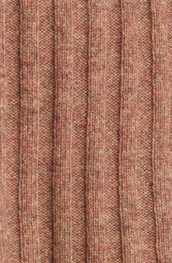 Madewell Mock Neck Crop Sweater In Rosehip