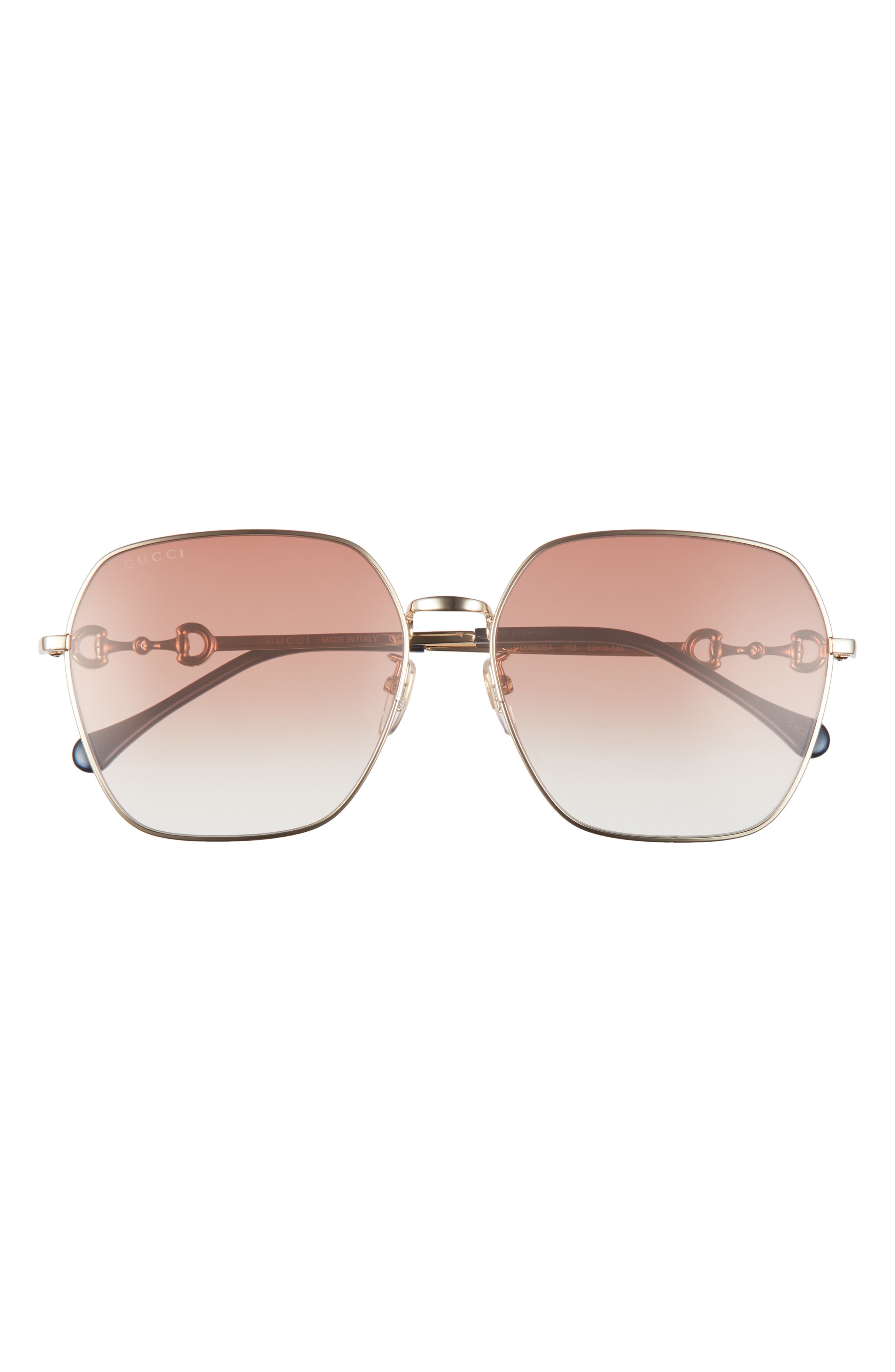 60mm gradient square sunglasses gucci