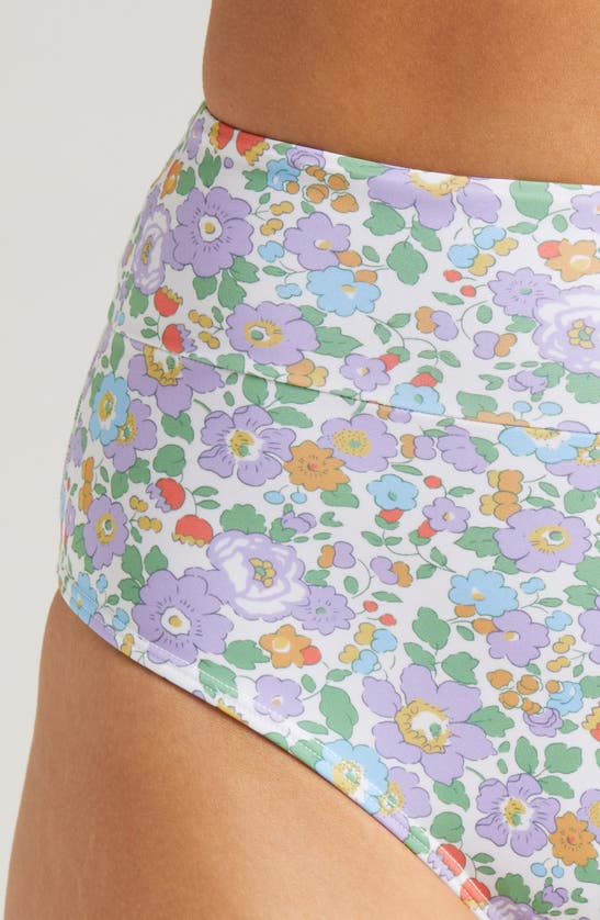 Montce X Liberty London Lulu Floral Print Bikini Bottoms In Betsy