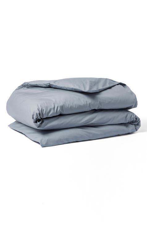 Crinkled Organic Cotton Percale Duvet Cover